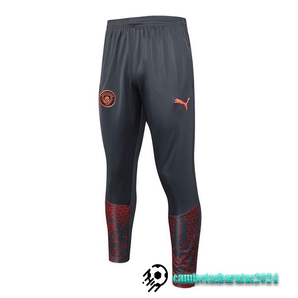 Replicas Pantalones Deportivos Manchester City 2023 2024 Gris Rojo