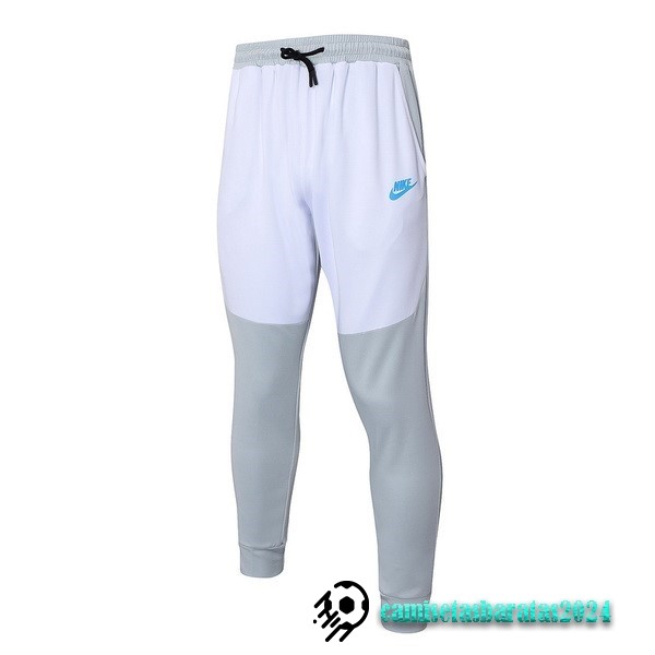 Replicas Pantalones Deportivos Nike 2023 Blanco Gris Azul
