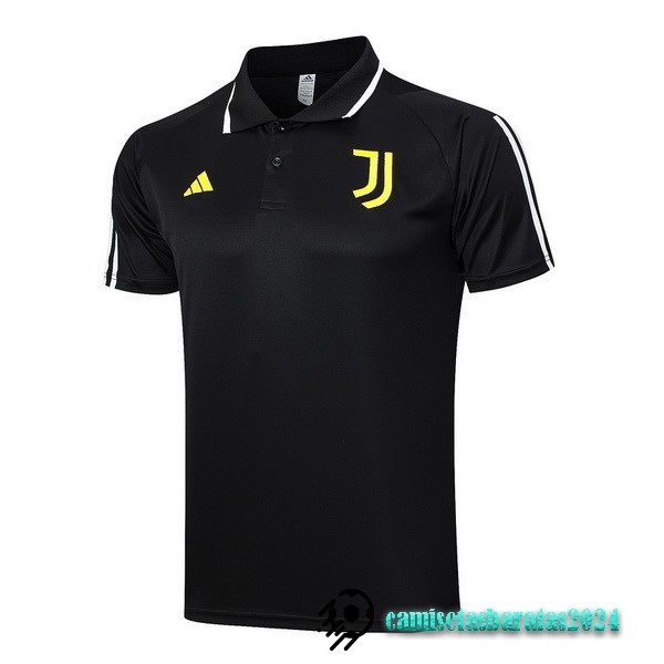 Replicas Polo Juventus 2023 2024 Negro Amarillo