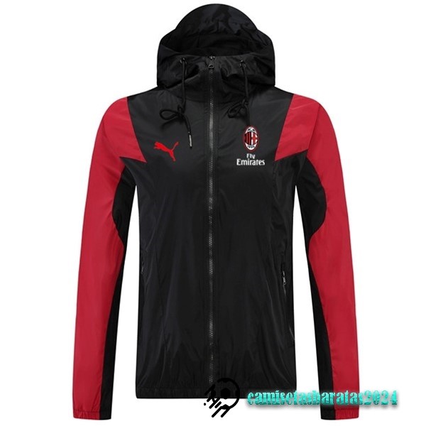 Replicas Rompevientos AC Milan 2023 2024 Negro Rojo