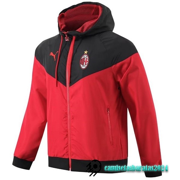 Replicas Rompevientos AC Milan 2023 2024 Rojo Negro