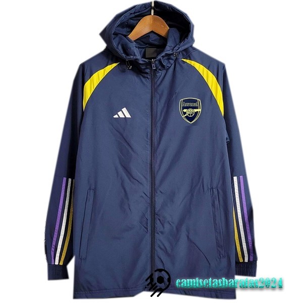 Replicas Rompevientos Arsenal 2023 2024 Azul Marino Amarillo