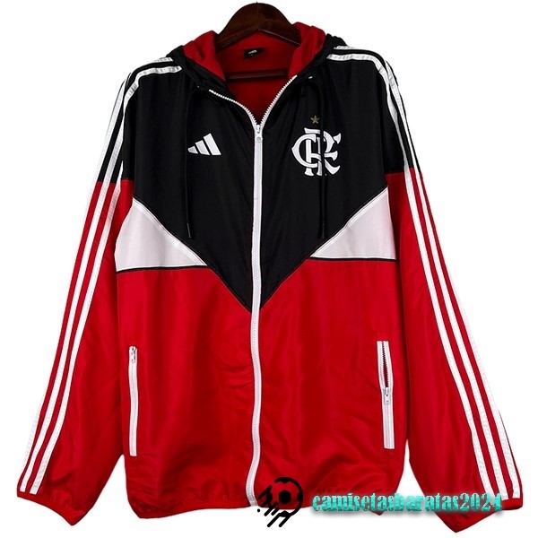 Replicas Rompevientos Flamengo 2023 2024 Rojo Blanco Negro