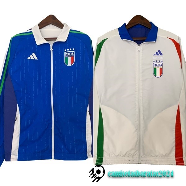 Replicas Rompevientos Italia 2024 Azul Blanco