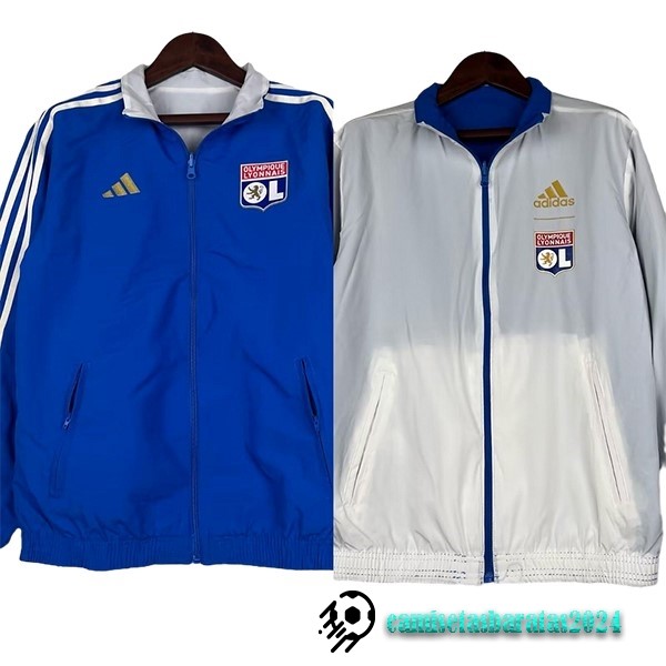 Replicas Rompevientos Lyon 2023 2024 Azul Blanco