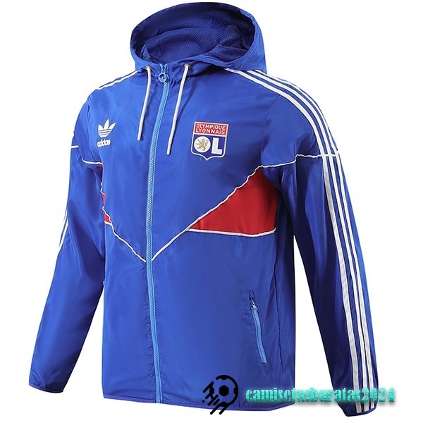 Replicas Rompevientos Lyon 2023 2024 Azul Rojo