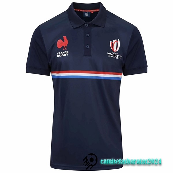 Replicas Rugby Polo Francia 2023 Azul