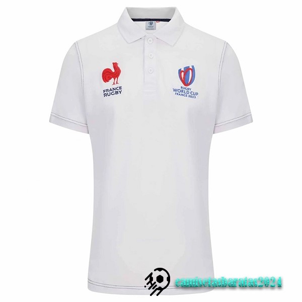 Replicas Rugby Polo Francia 2023 Blanco