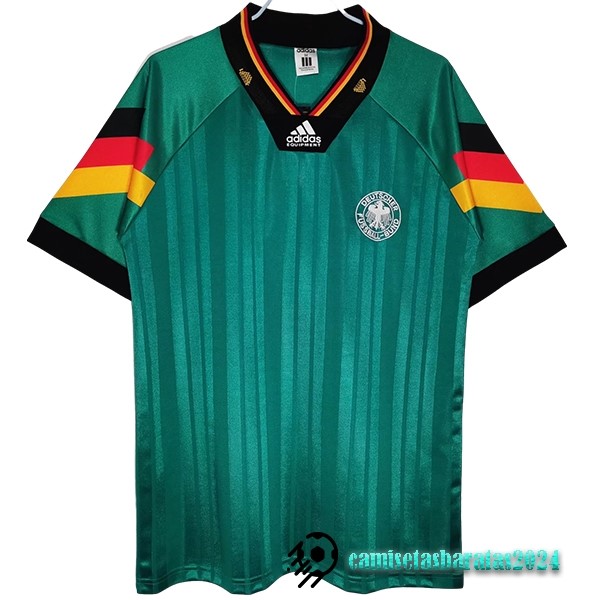 Replicas Segunda Camiseta Alemania Retro 1992 Verde