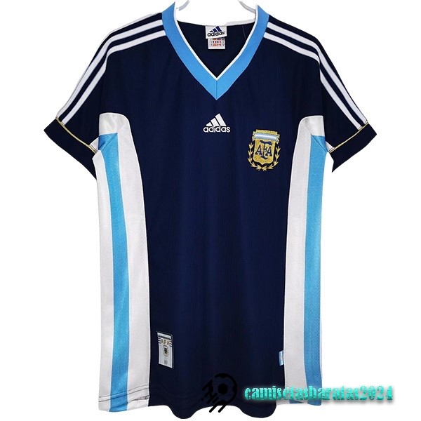 Replicas Segunda Camiseta Argentina Retro 1998 Azul