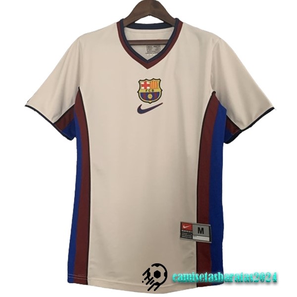 Replicas Segunda Camiseta Barcelona Retro 1998 2001 Gris