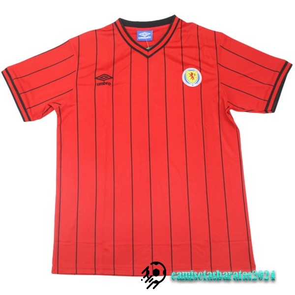 Replicas Segunda Camiseta Escocia Retro 1982 Rojo