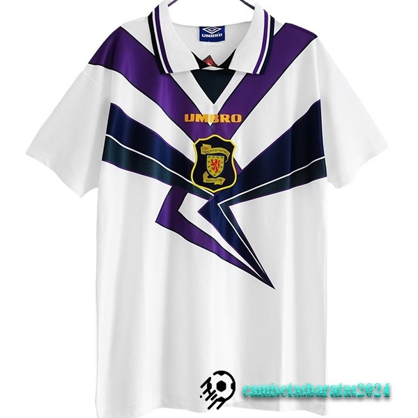 Replicas Segunda Camiseta Escocia Retro 1994 1996 Blanco