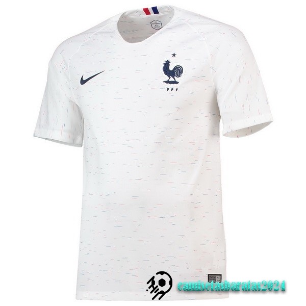 Replicas Segunda Camiseta Francia Retro 2018 Blanco