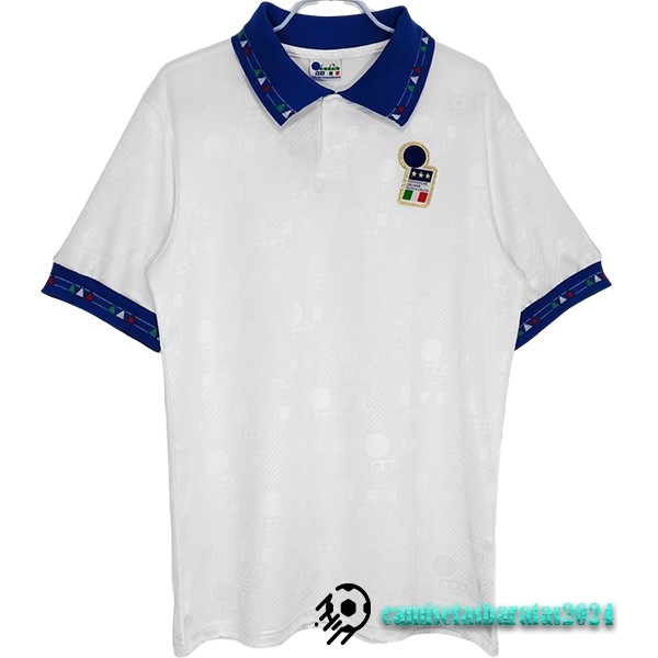 Replicas Segunda Camiseta Italy Retro 1994 Blanco