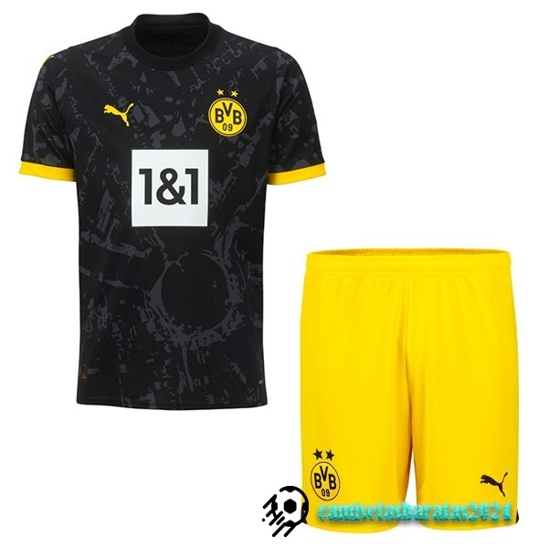 Replicas Segunda Conjunto De Niños Borussia Dortmund 2023 2024 Negro