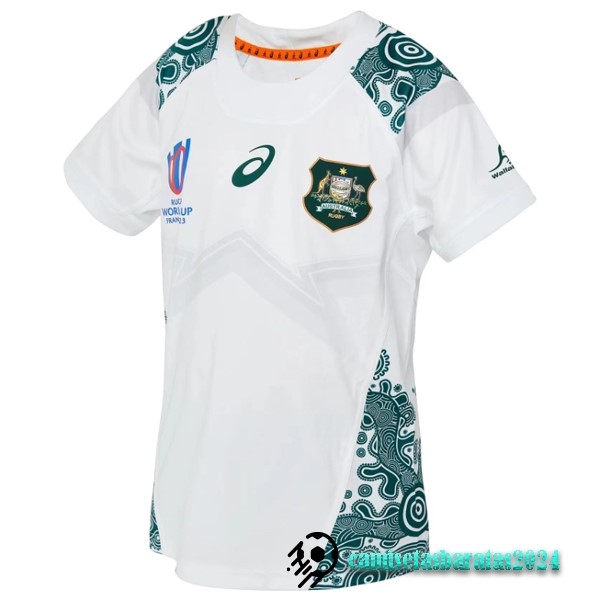 Replicas Segunda Rugby Camiseta Australia Championne du Monde 2023 Blanco