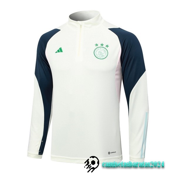 Replicas Sudadera Entrenamiento Ajax 2023 2024 Verde Claro Azul