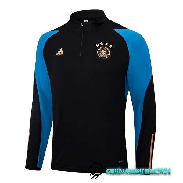 Replicas Sudadera Entrenamiento Alemania 2023 Negro I Azul