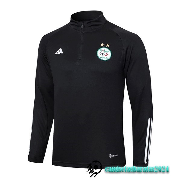 Replicas Sudadera Entrenamiento Argelia 2023 Negro