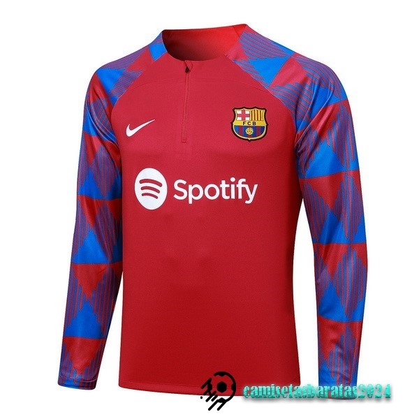 Replicas Sudadera Entrenamiento Barcelona 2023 2024 Rojo Azul