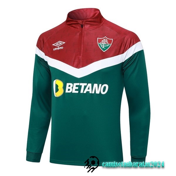 Replicas Sudadera Entrenamiento Fluminenseo 2023 2024 Verde Rojo