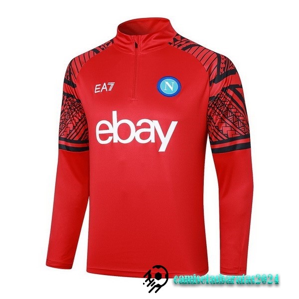 Replicas Sudadera Entrenamiento Napoli 2023 2024 Rojo