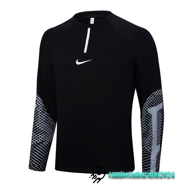 Replicas Sudadera Entrenamiento Nike 2023 Negro Gris