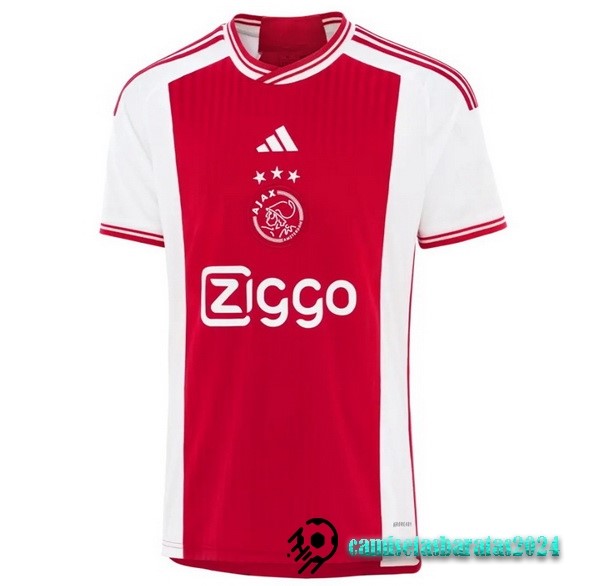 Replicas Tailandia Casa Camiseta Ajax 2023 2024 Rojo Blanco