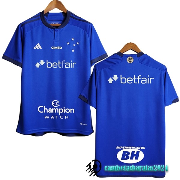Replicas Tailandia Casa Camiseta Cruzeiro EC 2023 2024 I Azul