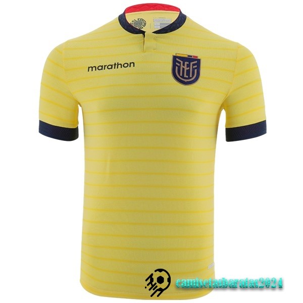 Replicas Tailandia Casa Camiseta Ecuador 2023 Amarillo
