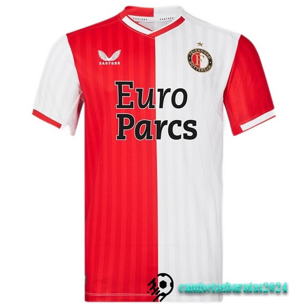 Replicas Tailandia Casa Camiseta Feyenoord Rotterdam 2023 2024 Rojo