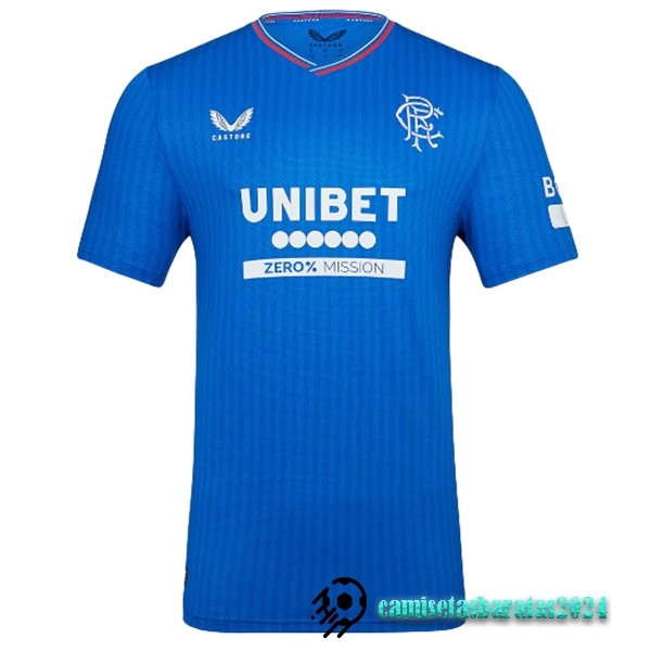 Replicas Tailandia Casa Camiseta Rangers 2023 2024 Azul