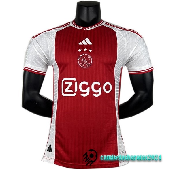 Replicas Tailandia Casa Jugadores Camiseta Ajax 2023 2024 Rojo Blanco