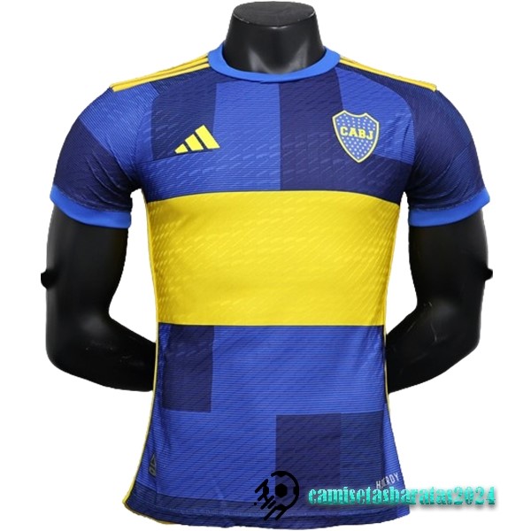 Replicas Tailandia Casa Jugadores Camiseta Boca Juniors 2023 2024 Azul I Amarillo