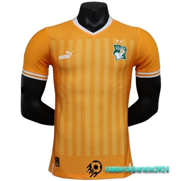 Replicas Tailandia Casa Jugadores Camiseta Costa De Marfil 2022 Naranja