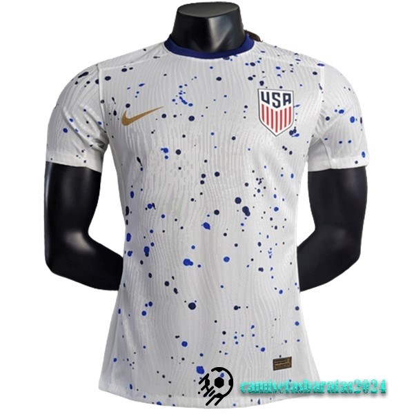 Replicas Tailandia Casa Jugadores Camiseta Estados Unidos 2023 Blanco