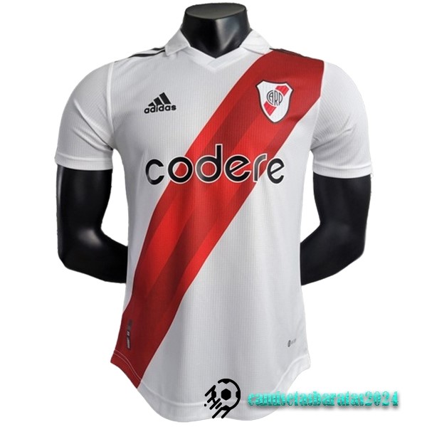 Replicas Tailandia Casa Jugadores Camiseta River Plate 2023 2024 Blanco
