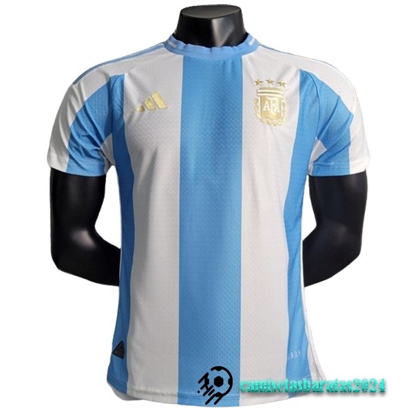 Replicas Tailandia Concepto Jugadores Camiseta Argentina 2024 Azul Blanco