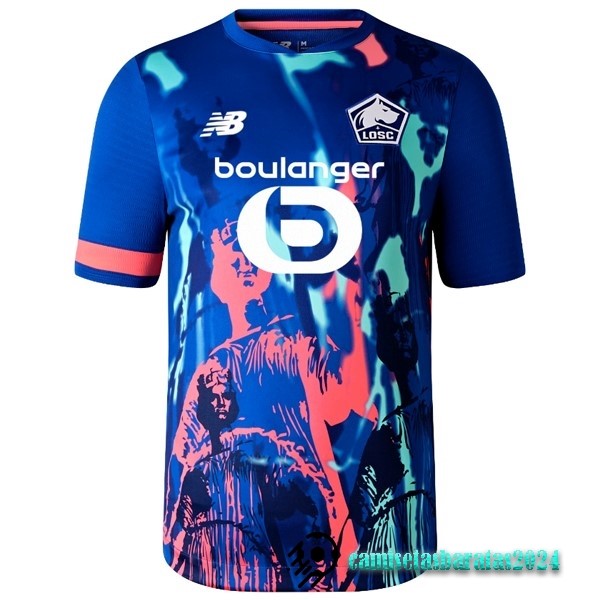 Replicas Tailandia Cuarta Camiseta Lille 2023 2024 Azul
