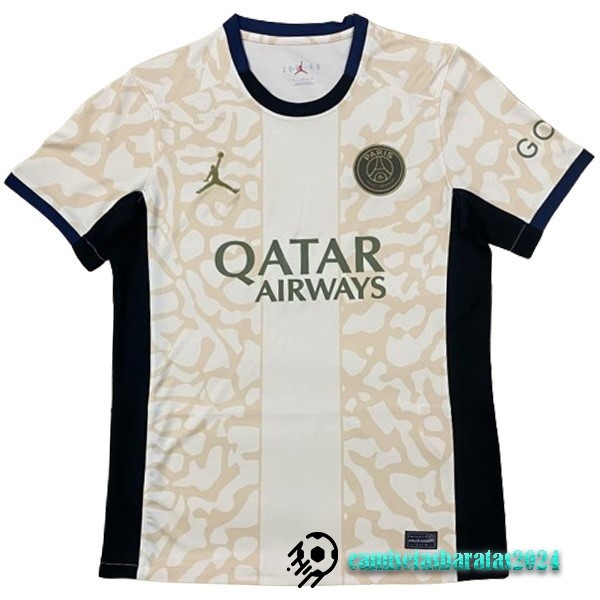 Replicas Tailandia Cuarta Camiseta Paris Saint Germain 2023 2024 Amarillo