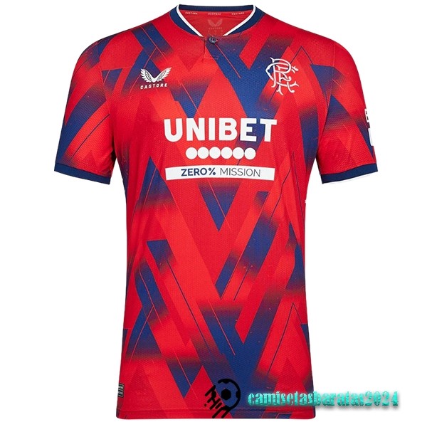 Replicas Tailandia Cuarta Camiseta Rangers 2023 2024 Rojo
