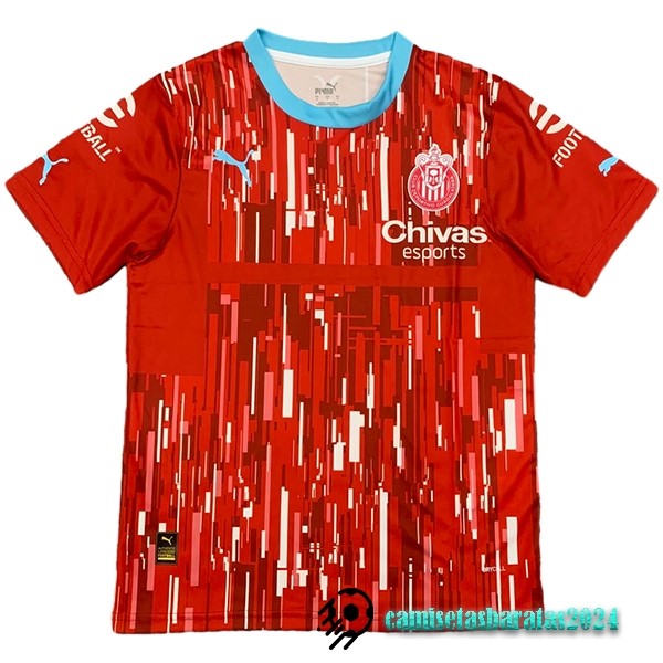Replicas Tailandia Especial Camiseta CD Guadalajara 2023 2024 Rojo Azul