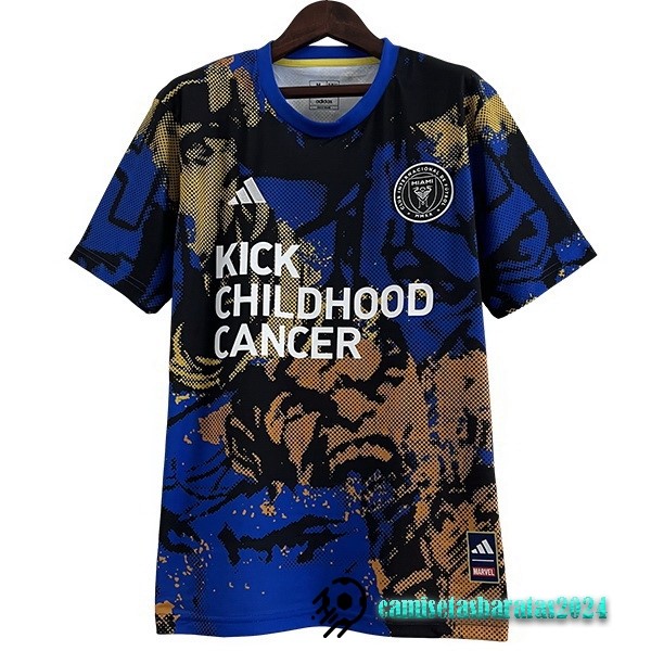 Replicas Tailandia Especial Camiseta Inter Miami 2023 2024 Azul Amarillo