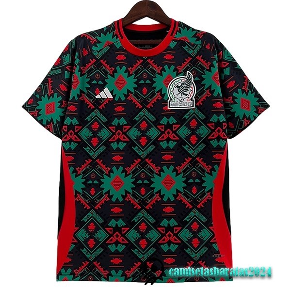 Replicas Tailandia Especial Camiseta Mexico 2024 Verde Rojo