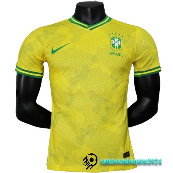 Replicas Tailandia Especial Jugadores Camiseta Brasil 2023 Amarillo Verde