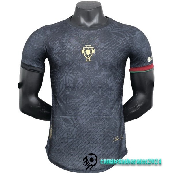 Replicas Tailandia Especial Jugadores Camiseta Portugal 2023 Negro