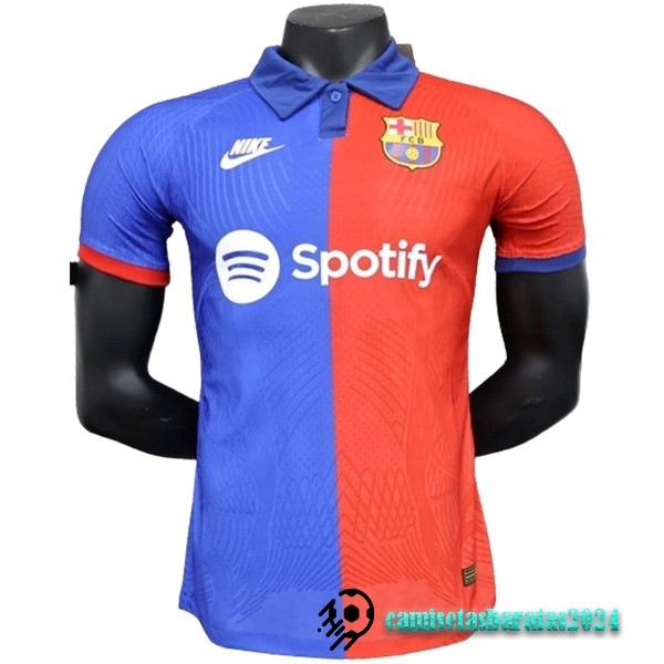 Replicas Tailandia Jugadores Especial Camiseta Barcelona 2023 2024 Azul Rojo