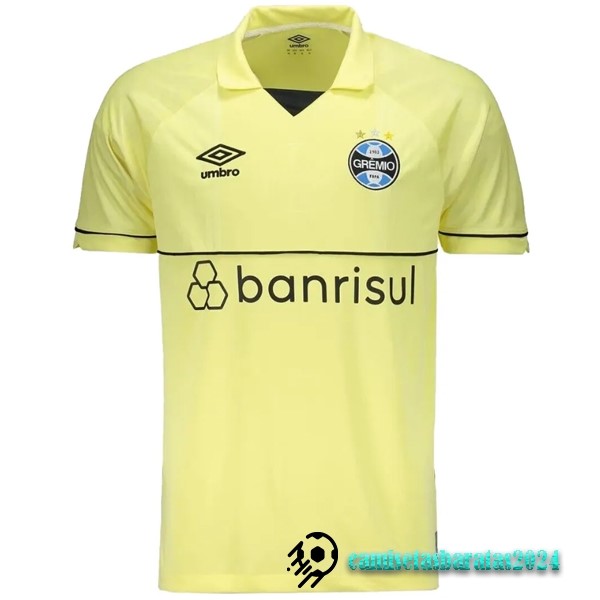 Replicas Tailandia Portero Camiseta Grêmio FBPA 2023 2024 Amarillo