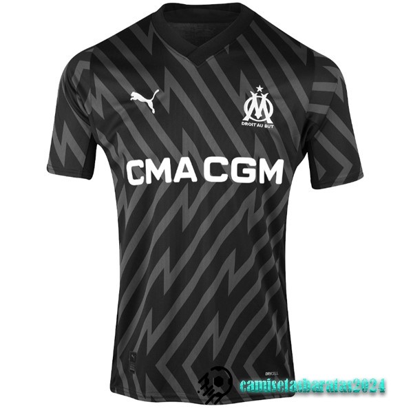 Replicas Tailandia Portero Camiseta Marsella 2023 2024 Negro